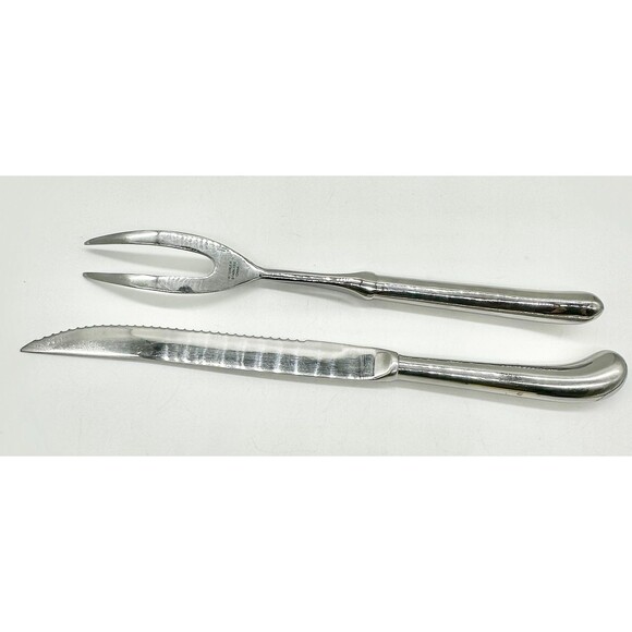 Towle 2 pc Stainless Steel Carving Set, Carving Knife and Fork Cutlery - Picture 1 of 4